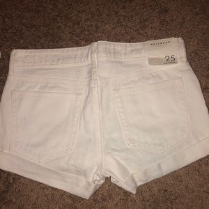 White denim shorts Pacsun